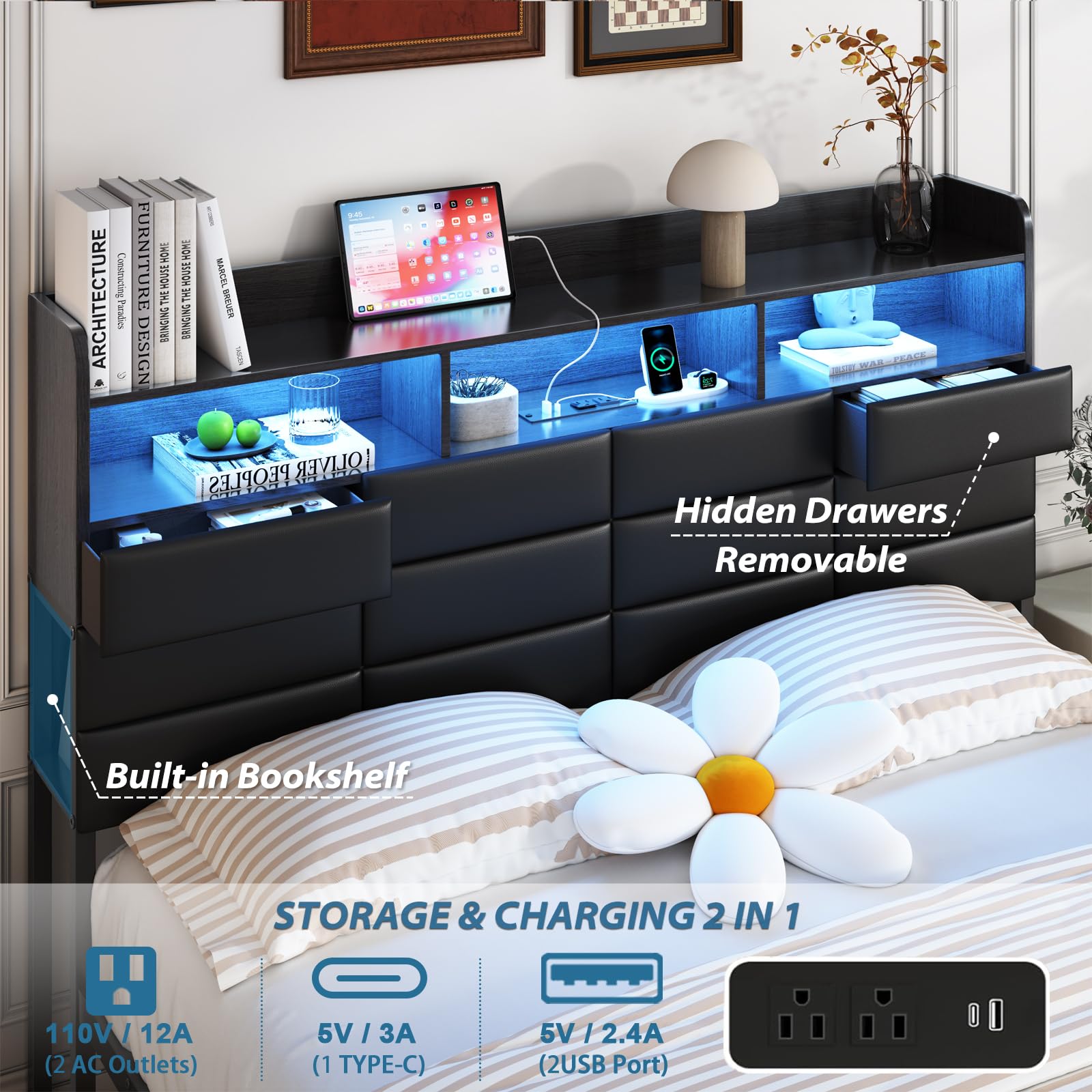 Каркас кровати размера «king-s – обзор и цена King Size Bed Frame With Storage Drawers