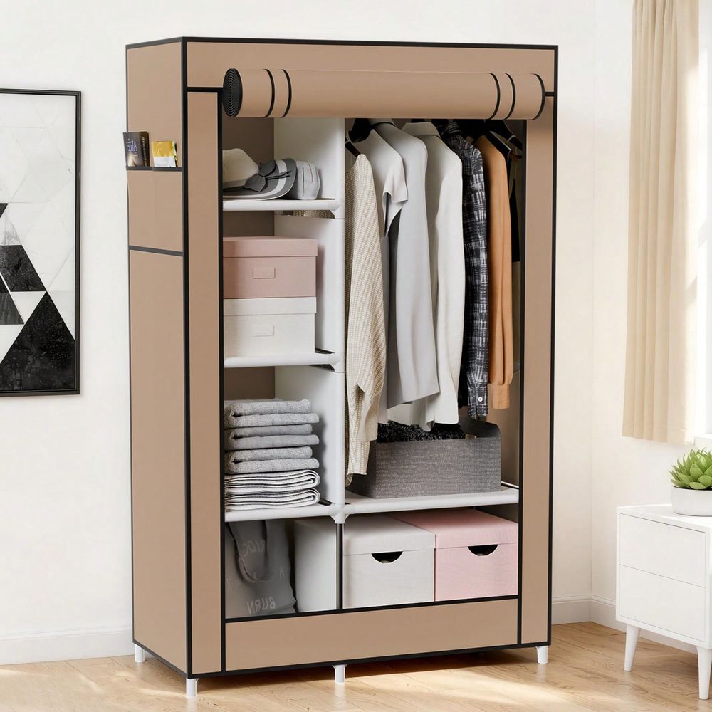 Шкаф для хранения одежды, боль – обзор и цена Wardrobe Closet Portable Fabric Cover