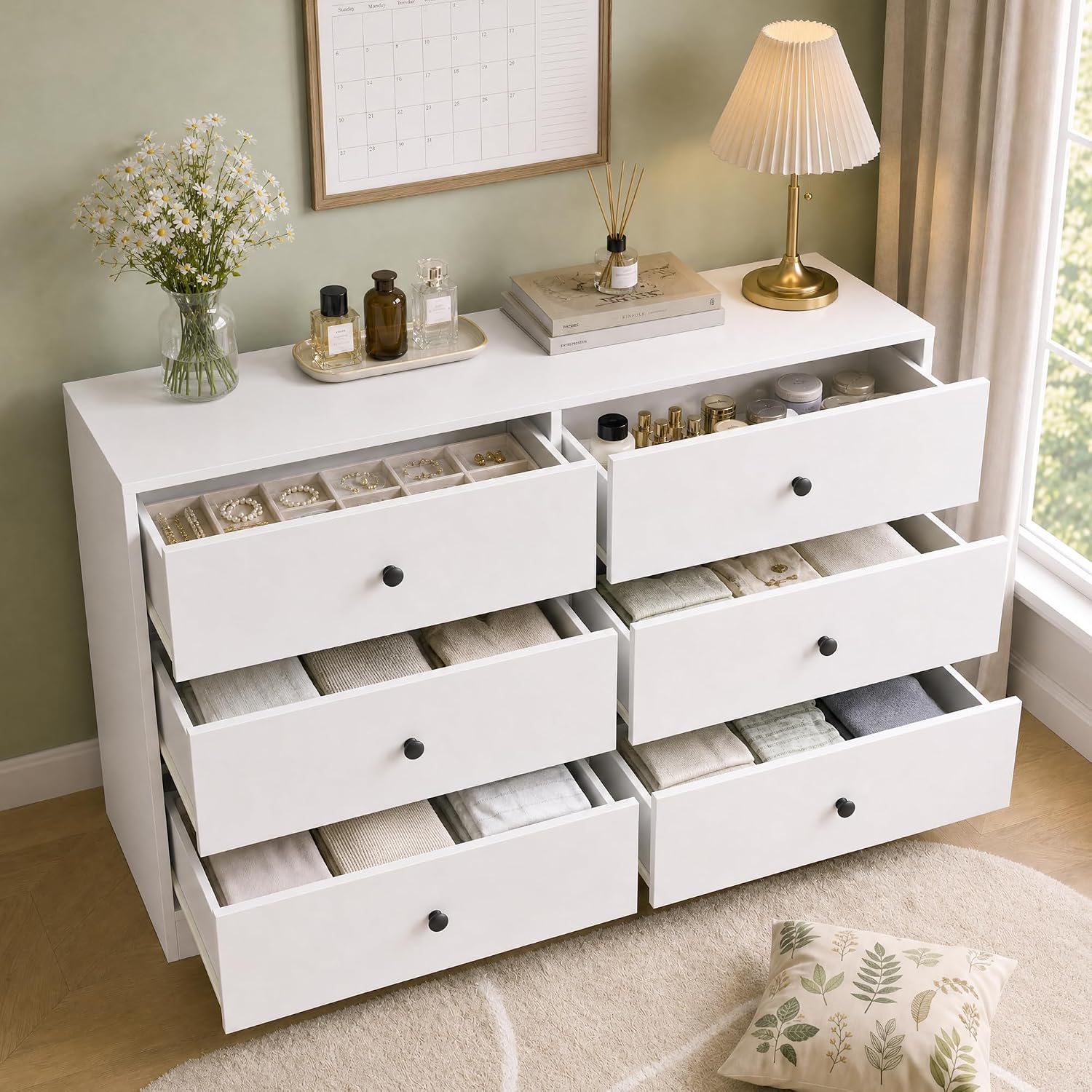 Комод с 6 ящиками для спальни, – обзор и цена Bedroom Furniture