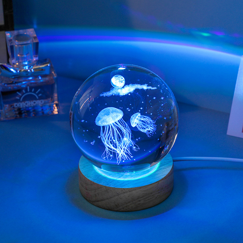 3D Медуза с лазерной гравировк – обзор и цена Floating Nightstand With Led Light