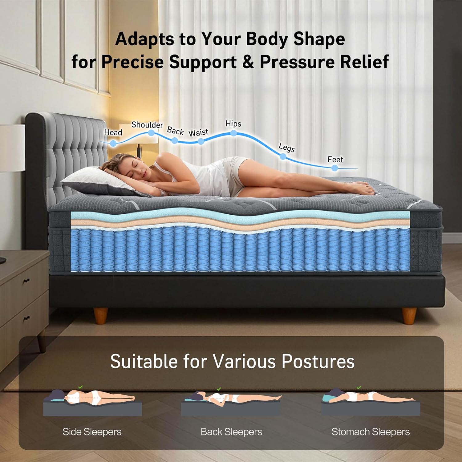 Матрас Queen, 10-дюймовый матр – обзор и цена Memory Foam Mattress In A Box Queen