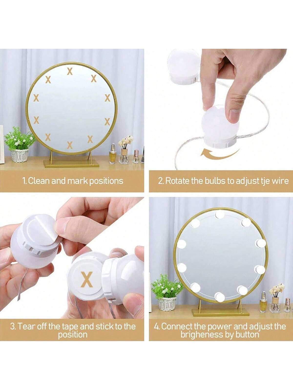 Новые съемные лампы для профес – обзор и цена Dressing Table Vanity With Lighted Mirror
