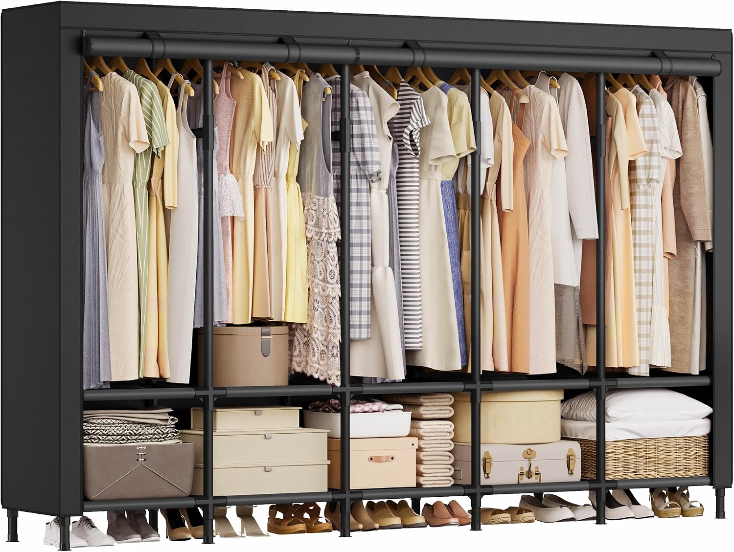 Портативный гардеробный шкаф д – обзор и цена Wardrobe Closet Portable Fabric Cover